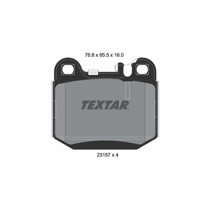 Stabdžių trinkelių rinkinys, diskinis stabdys TEXTAR 2315702