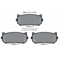 Stabdžių trinkelių rinkinys, diskinis stabdys TEXTAR 2345501