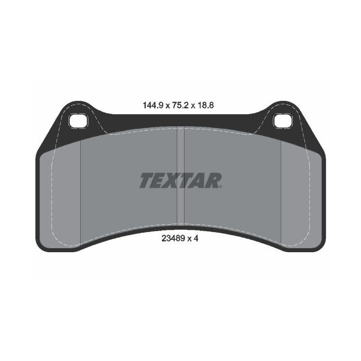 Stabdžių trinkelių rinkinys, diskinis stabdys TEXTAR 2348901