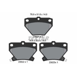 Stabdžių trinkelių rinkinys, diskinis stabdys TEXTAR 2352101