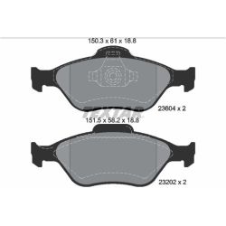 Stabdžių trinkelių rinkinys, diskinis stabdys TEXTAR 2360406