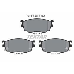 Stabdžių trinkelių rinkinys, diskinis stabdys TEXTAR 2377701