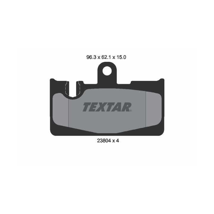 Stabdžių trinkelių rinkinys, diskinis stabdys TEXTAR 2380401