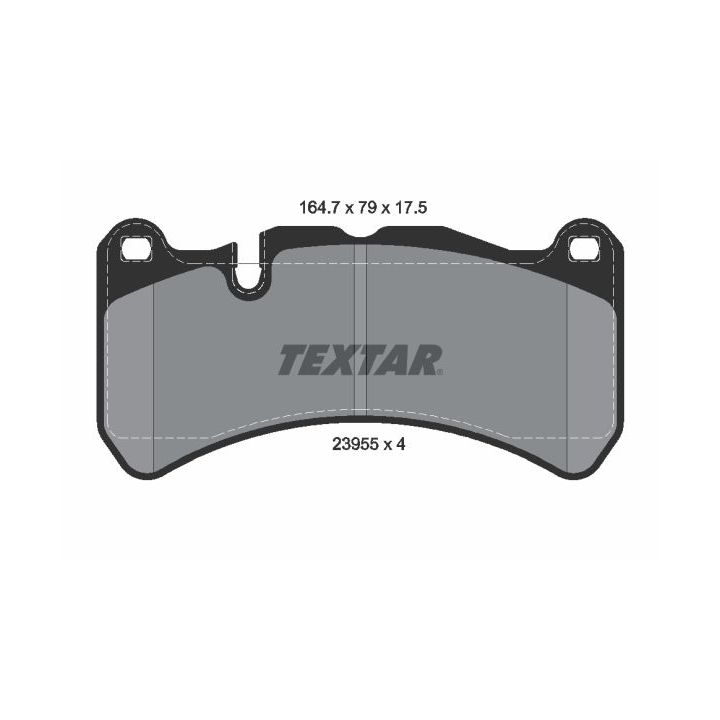 Stabdžių trinkelių rinkinys, diskinis stabdys TEXTAR 2395501