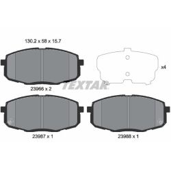 Stabdžių trinkelių rinkinys, diskinis stabdys TEXTAR 2396601