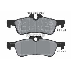 Stabdžių trinkelių rinkinys, diskinis stabdys TEXTAR 2404381