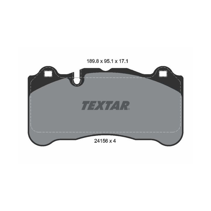 Stabdžių trinkelių rinkinys, diskinis stabdys TEXTAR 2415601