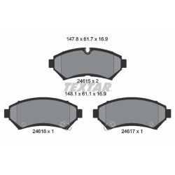 Stabdžių trinkelių rinkinys, diskinis stabdys TEXTAR 2461501