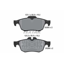 Stabdžių trinkelių rinkinys, diskinis stabdys TEXTAR 2526501