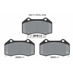 Stabdžių trinkelių rinkinys, diskinis stabdys TEXTAR 2552803