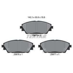 Stabdžių trinkelių rinkinys, diskinis stabdys TEXTAR 2587501