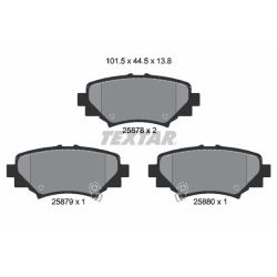 Stabdžių trinkelių rinkinys, diskinis stabdys TEXTAR 2587801