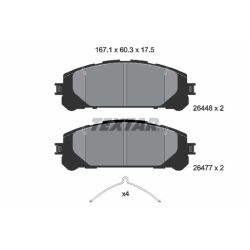 Stabdžių trinkelių rinkinys, diskinis stabdys TEXTAR 2644801