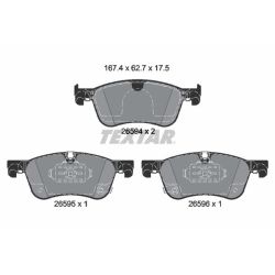 Stabdžių trinkelių rinkinys, diskinis stabdys TEXTAR 2659401