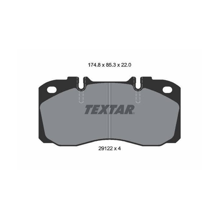 Stabdžių trinkelių rinkinys, diskinis stabdys TEXTAR 2912204