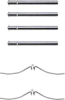 Priedų komplektas, diskinių stabdžių trinkelės TEXTAR 82027300