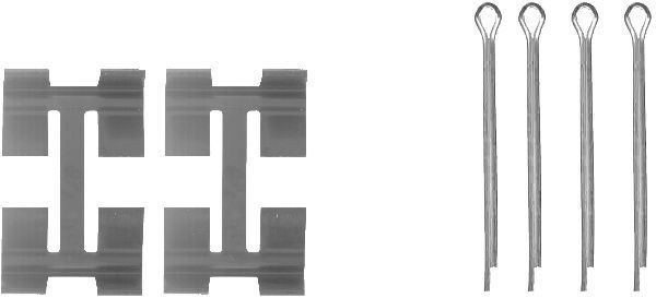 Priedų komplektas, diskinių stabdžių trinkelės TEXTAR 82042600