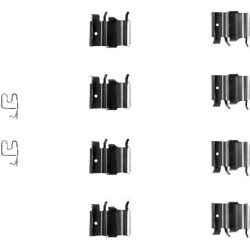 Priedų komplektas, diskinių stabdžių trinkelės TEXTAR 82060000