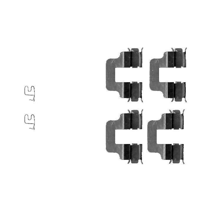 Priedų komplektas, diskinių stabdžių trinkelės TEXTAR 82060100