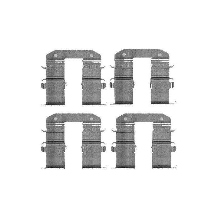 Priedų komplektas, diskinių stabdžių trinkelės TEXTAR 82074000