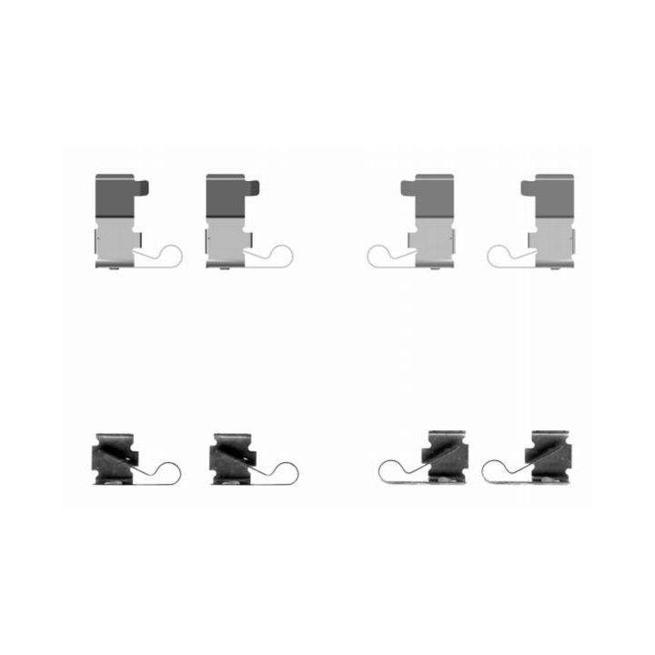 Priedų komplektas, diskinių stabdžių trinkelės TEXTAR 82502500