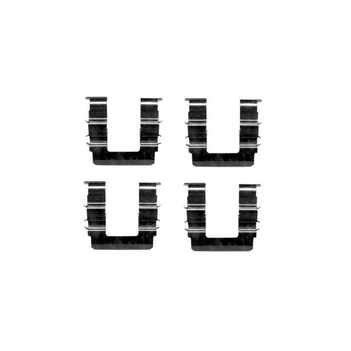 Priedų komplektas, diskinių stabdžių trinkelės TEXTAR 82510400