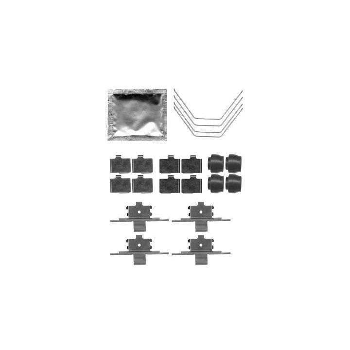 Priedų komplektas, diskinių stabdžių trinkelės TEXTAR 82516400