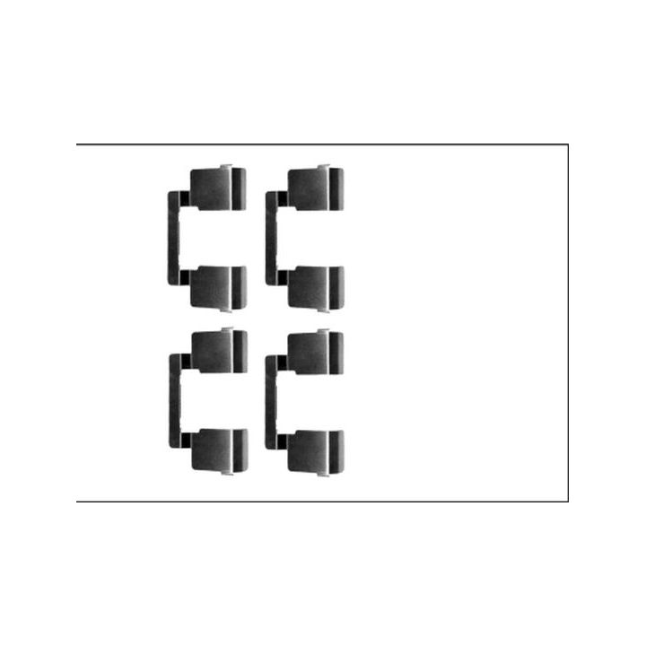 Priedų komplektas, diskinių stabdžių trinkelės TEXTAR 82539500