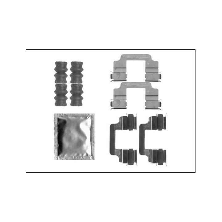 Priedų komplektas, diskinių stabdžių trinkelės TEXTAR 82540900