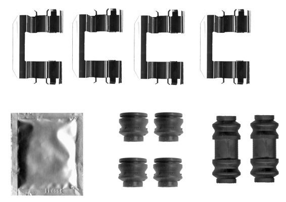 Priedų komplektas, diskinių stabdžių trinkelės TEXTAR 82542400