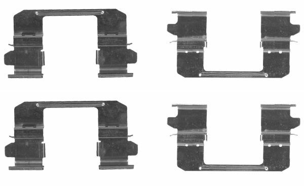 Priedų komplektas, diskinių stabdžių trinkelės TEXTAR 82542600