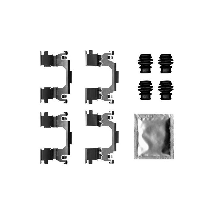 Priedų komplektas, diskinių stabdžių trinkelės TEXTAR 82543800