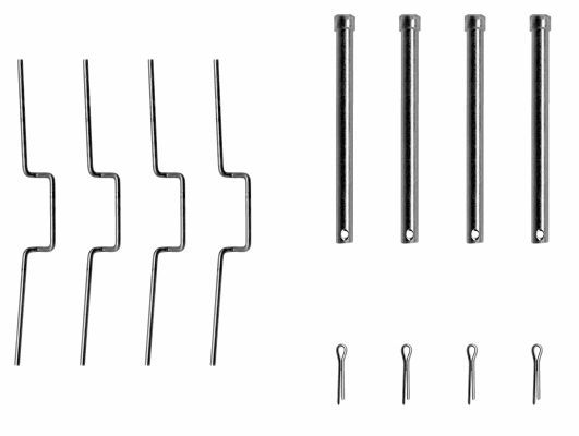 Priedų komplektas, diskinių stabdžių trinkelės TEXTAR 82545400