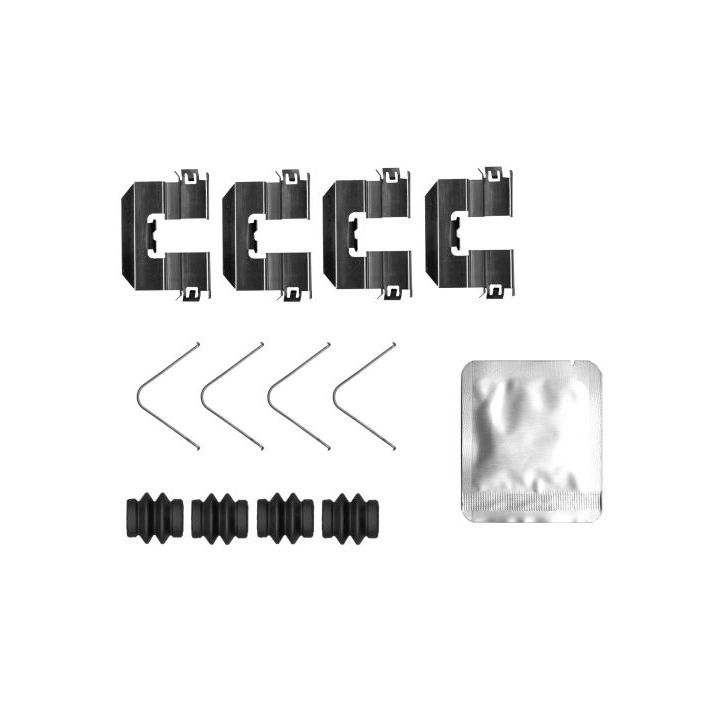 Priedų komplektas, diskinių stabdžių trinkelės TEXTAR 82550000