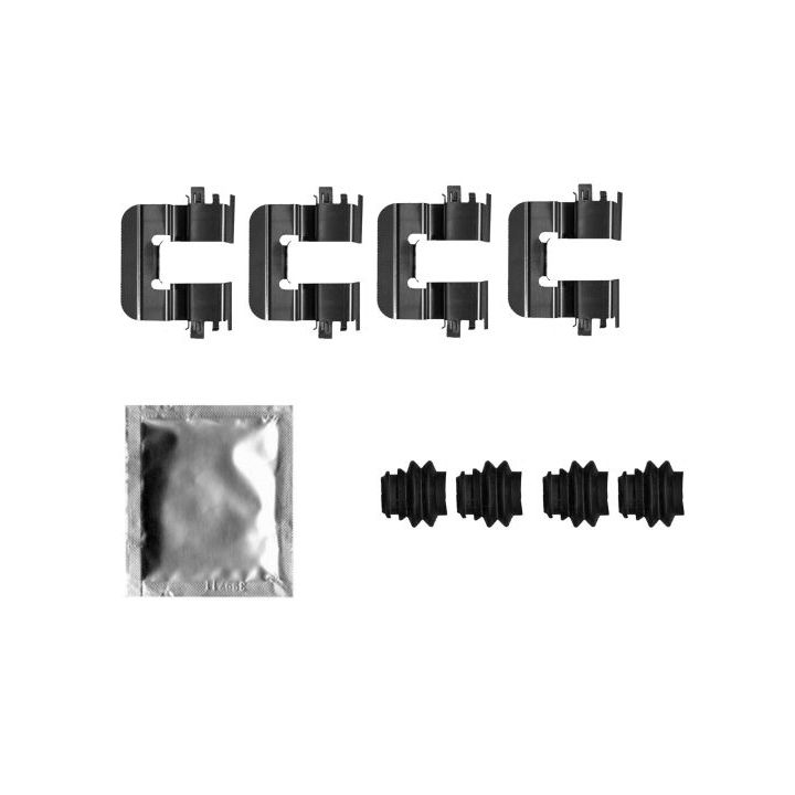 Priedų komplektas, diskinių stabdžių trinkelės TEXTAR 82550100