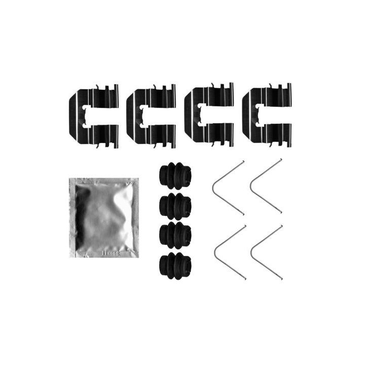 Priedų komplektas, diskinių stabdžių trinkelės TEXTAR 82550600