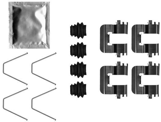 Priedų komplektas, diskinių stabdžių trinkelės TEXTAR 82551600