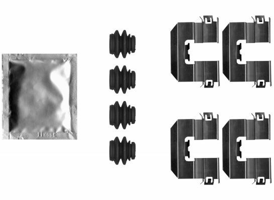 Priedų komplektas, diskinių stabdžių trinkelės TEXTAR 82552300