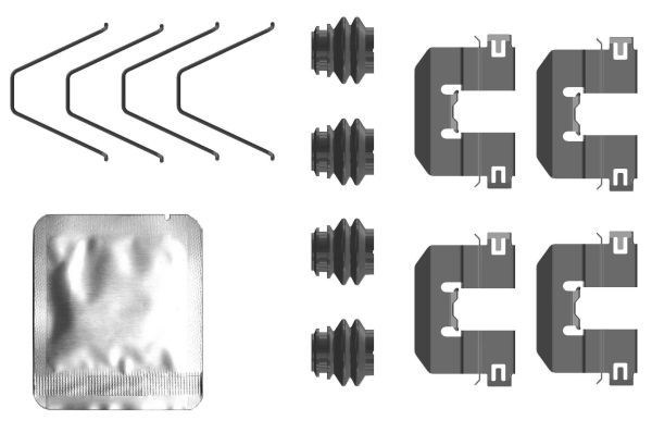 Priedų komplektas, diskinių stabdžių trinkelės TEXTAR 82553200