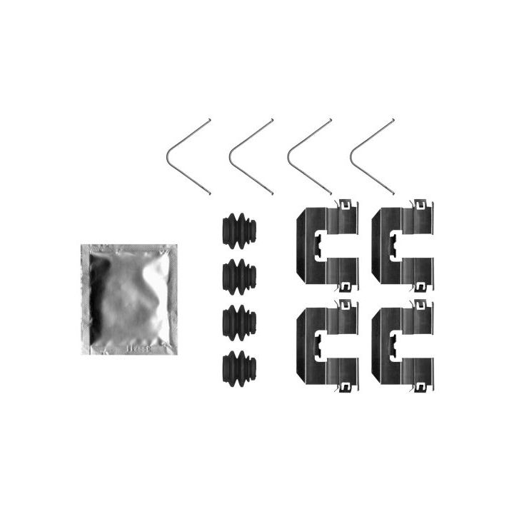 Priedų komplektas, diskinių stabdžių trinkelės TEXTAR 82553500