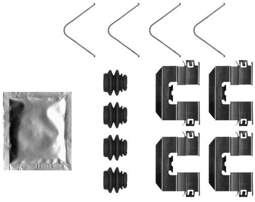 Priedų komplektas, diskinių stabdžių trinkelės TEXTAR 82553500