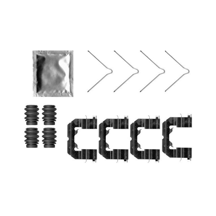 Priedų komplektas, diskinių stabdžių trinkelės TEXTAR 82554600