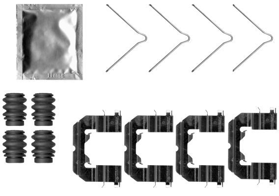 Priedų komplektas, diskinių stabdžių trinkelės TEXTAR 82554600