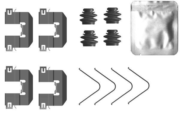 Priedų komplektas, diskinių stabdžių trinkelės TEXTAR 82556300