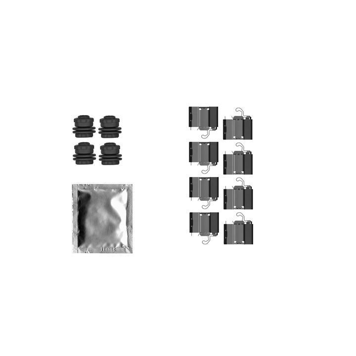 Priedų komplektas, diskinių stabdžių trinkelės TEXTAR 82558300