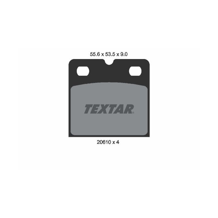 Stabdžių trinkelių rinkinys, stovėjimo stabdys TEXTAR 2061005