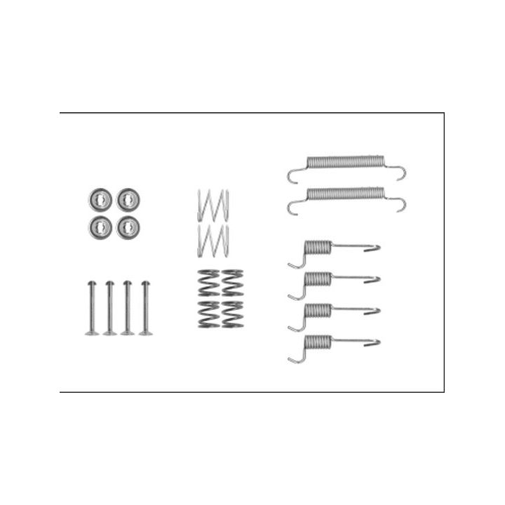 Priedų komplektas, stovėjimo stabdžių trinkelės TEXTAR 97042400