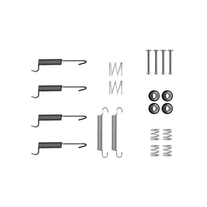 Priedų komplektas, stovėjimo stabdžių trinkelės TEXTAR 97048400