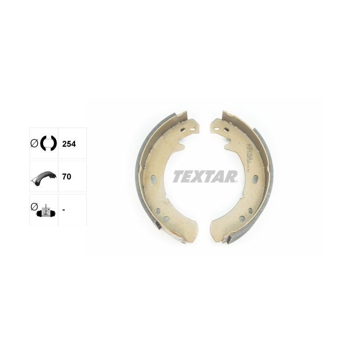 Stabdžių trinkelių komplektas, stovėjimo stabdis TEXTAR 91055700