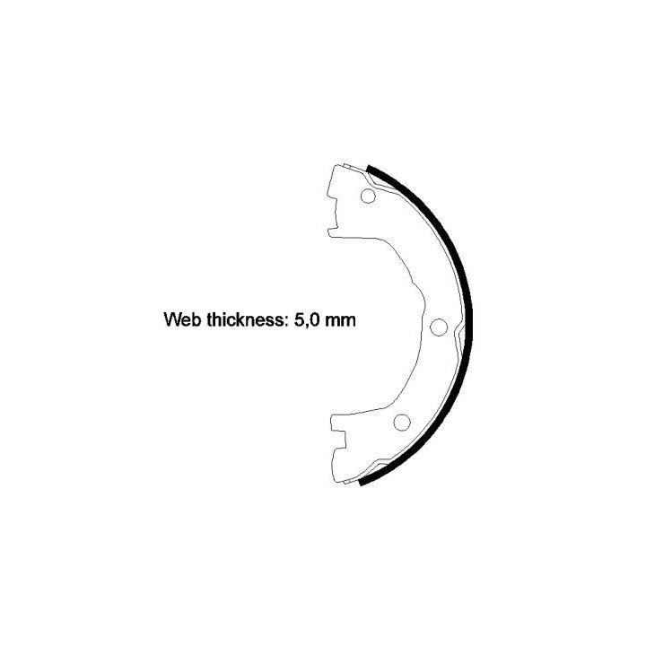Stabdžių trinkelių komplektas, stovėjimo stabdis TEXTAR 91059000